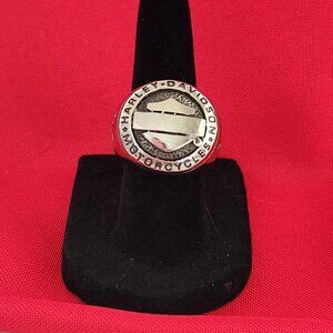 H-D Bar/Shield Silver RIng